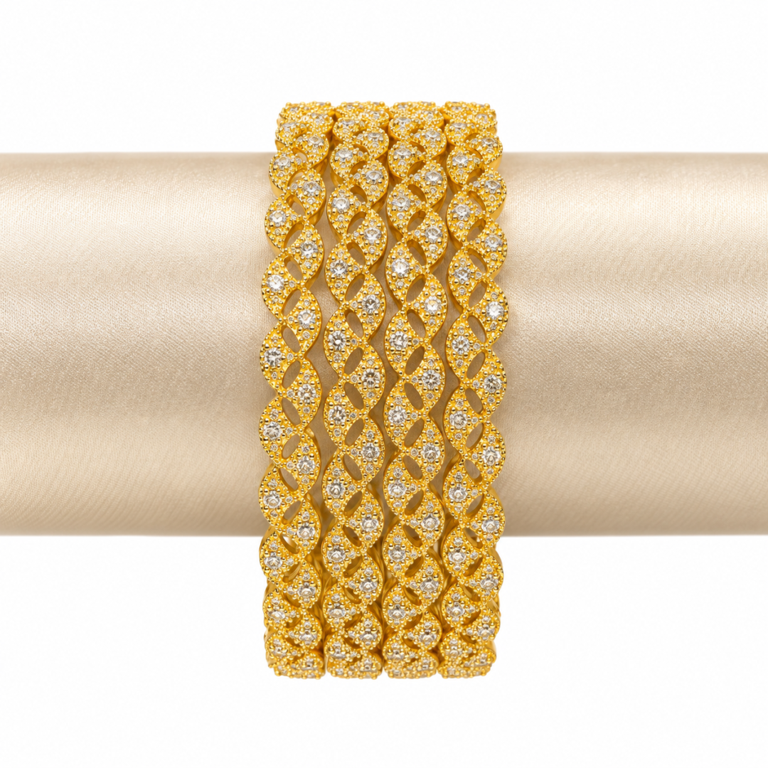 interlaced gold plated diamond cut bangles aa dcb 031 (1)