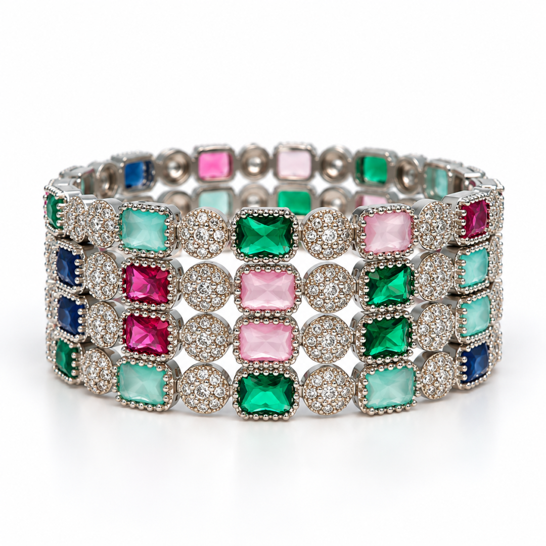 multicolor diamond cut bangles aa dcb 007 (2)