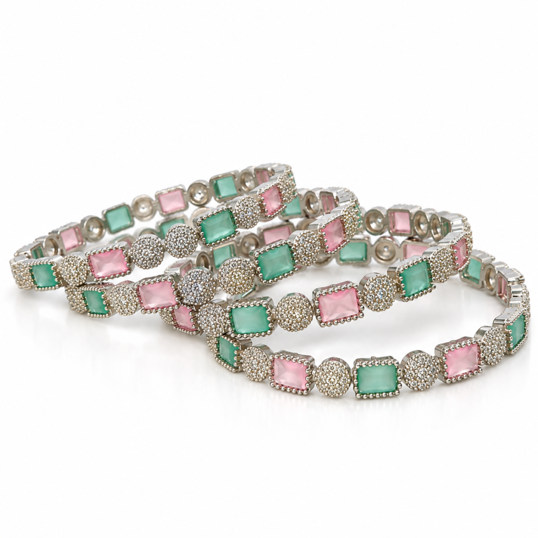 pastel diamond cut bangle 4 pieces aa dcb 027 (1)