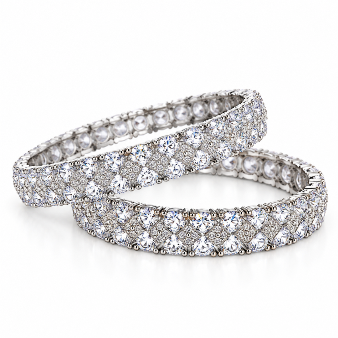 sparkling multi row diamond cut bangle aa dcb 018 (3)
